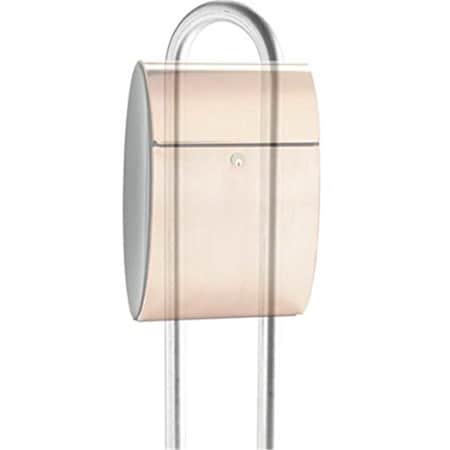 Qualarc Allux Steel Mailbox Stand Post, Black STD-1007-BK